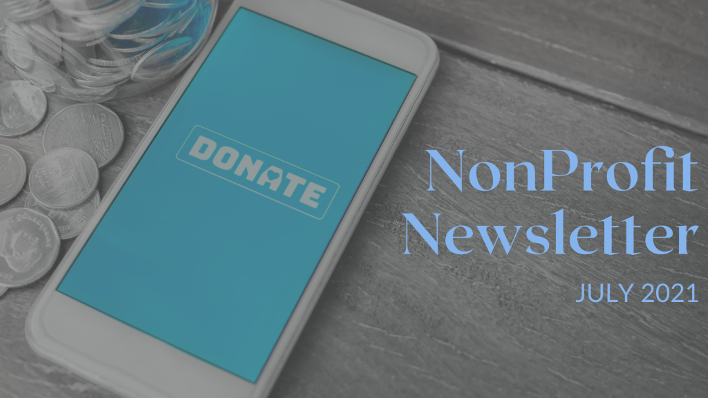 Nonprofit newsletter full of resources for a nonprofit fundraising professional