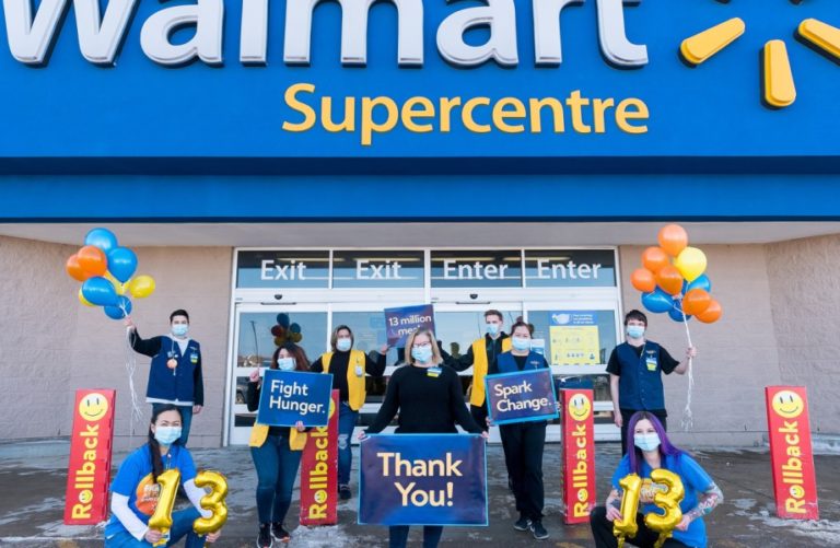 Walmart Canada also donated a whopping $6.6 million to Food Banks Canada in April 2021 with their ‘Fight Hunger.